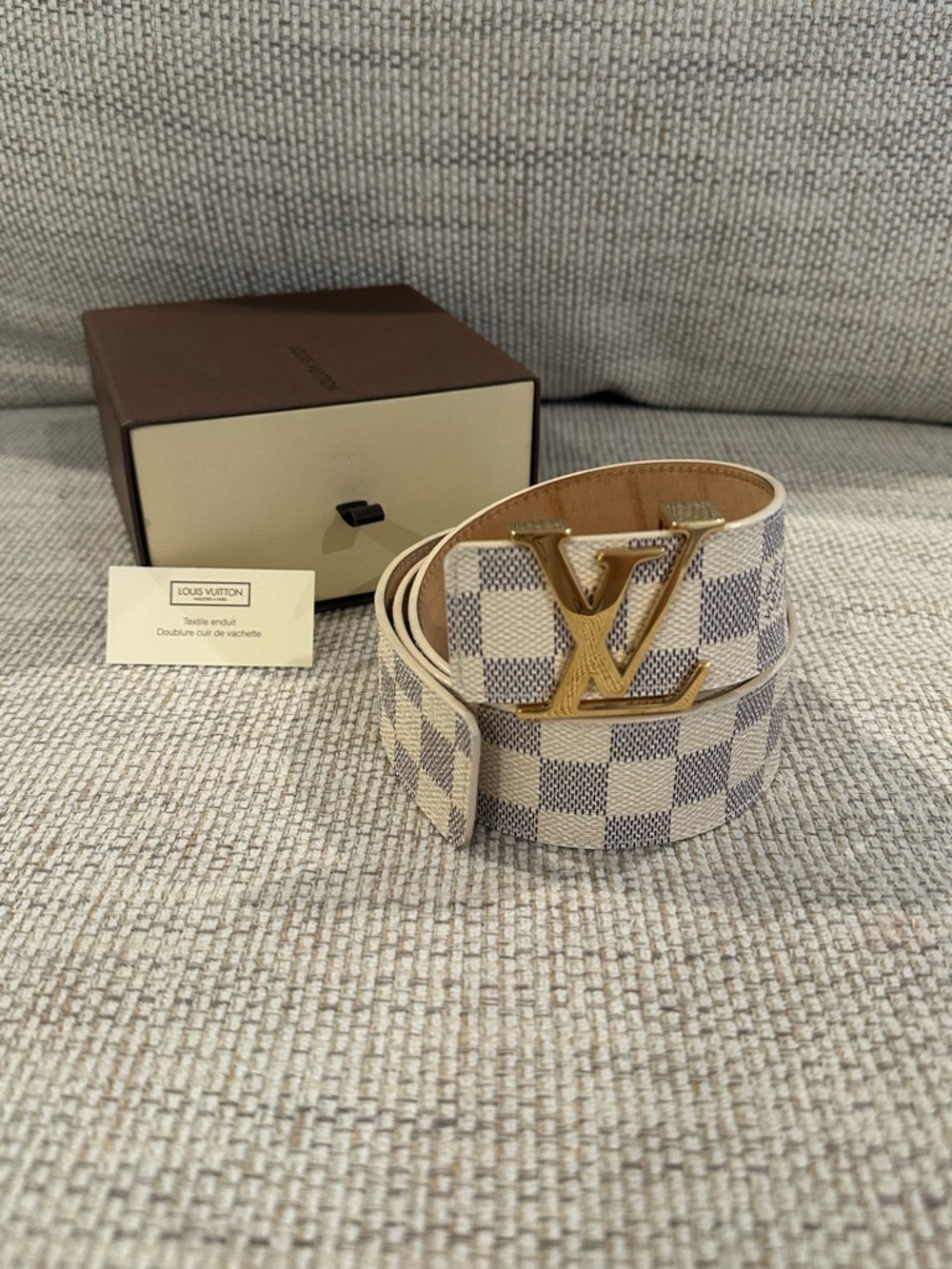 Louis Vuitton Damier Azur LV Initiales Belt - Picture 2 of 11